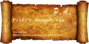 Pilár Annamária névjegykártya
