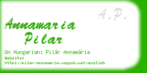 annamaria pilar business card